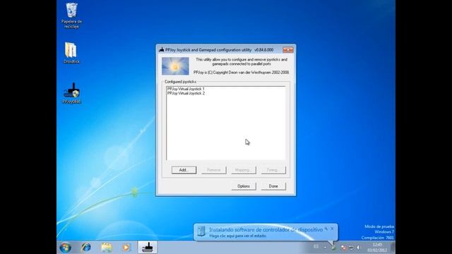 Configure Droidtick with PPJoy in Windows 7 64bits смотреть онлайн