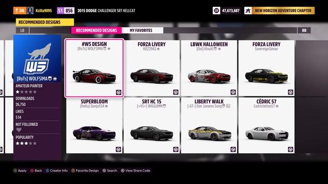 800HP LIBERTYWALK dodge challenger SRT HELLCAT - FORZA HORIZON 5 смотреть онлайн