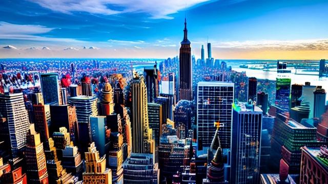 WONDER A.I. ART GENERATOR APP 🌇 The Big Apple 🍎 New York City New York 🌉 A.I. Created Artwork 🌃 смотреть онлайн