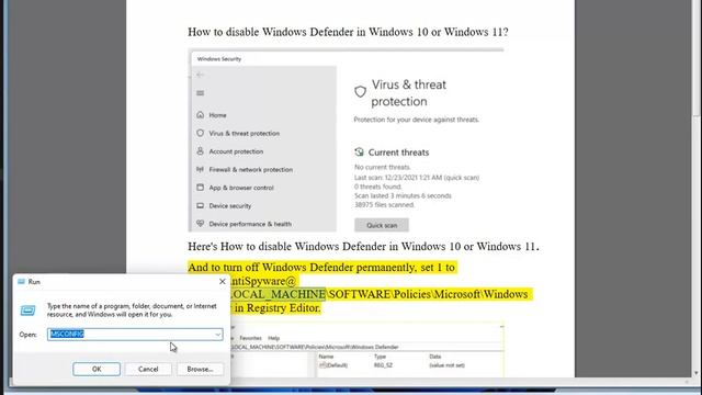 Disable Windows Defender in Windows 11/10 смотреть онлайн