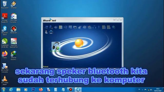 menyambungkan speaker bluetooth ke Komputer смотреть онлайн