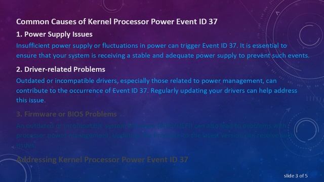 Understanding Kernel Processor Power Event ID 37 смотреть онлайн