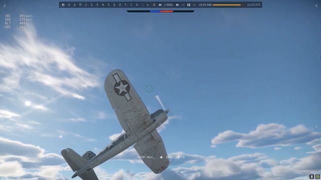 War Thunder F4U-1D vs P-63A-5 (USSR) смотреть онлайн