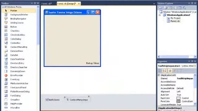Visual Basic: Saatin Oraya İkon Eklemek (NotifyIcon) смотреть онлайн