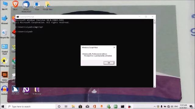 How to know Windows 10 license Activation status? a simple way with screen reader for blind! смотреть онлайн