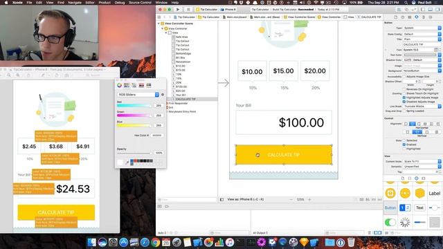 iPhone Apps 101 - How to Create a Custom iPhone Button in Xcode 9 Storyboard (15/29) смотреть онлайн
