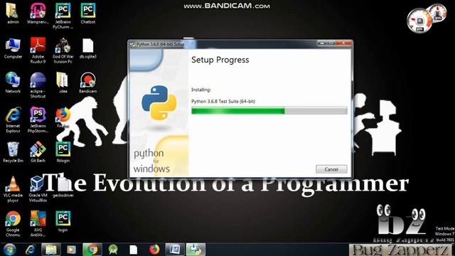 Install Python on windows / python Tutorial . Part - l . смотреть онлайн