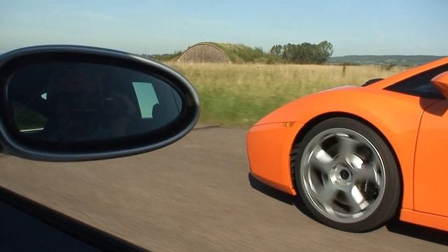 480 HP Porsche 911 Turbo 6-speed manual vs 500 HP Lamborghini Gallardo 6-speed manual смотреть онлайн