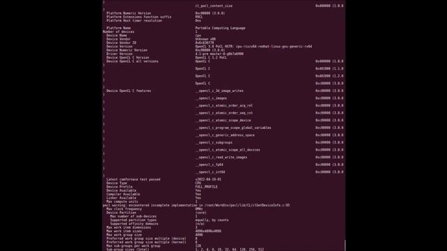 Portable OpenCL ( POCL ) - Fedora 33 for RISC-V in QEMU - Release 224 tests Failed ( VTR-279 ) смотреть онлайн