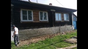 обложили кирпичем деревянный дом