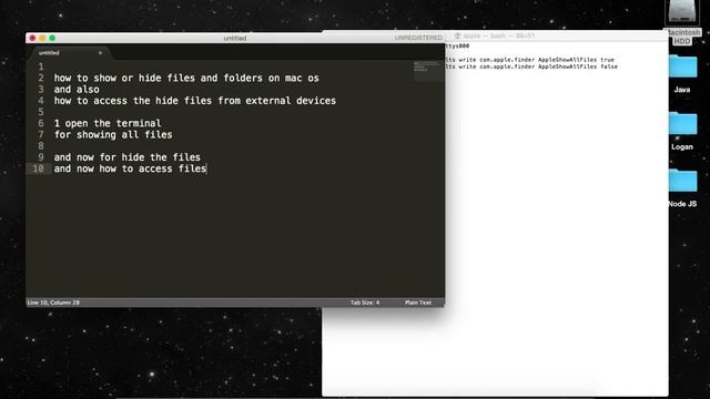How to show or hide files and folders on MAC OS смотреть онлайн