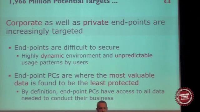 SwissCyberStorm 2011: Fixing the fundamental failures of end-point security смотреть онлайн