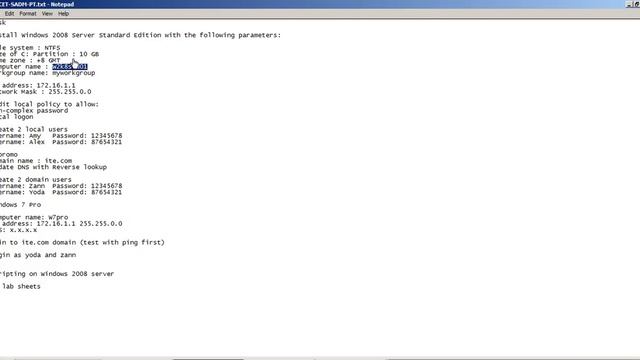 Server 08 → Active Directory - Part 1 смотреть онлайн