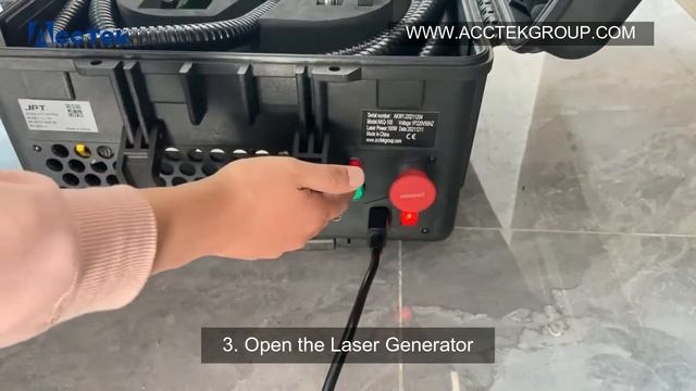How to use the portable 100w laser clean machine from Acctek смотреть онлайн