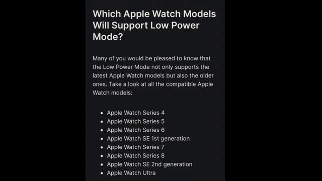 How to Enable and Use Low Power Mode on Apple Watch in watchOS 9 смотреть онлайн