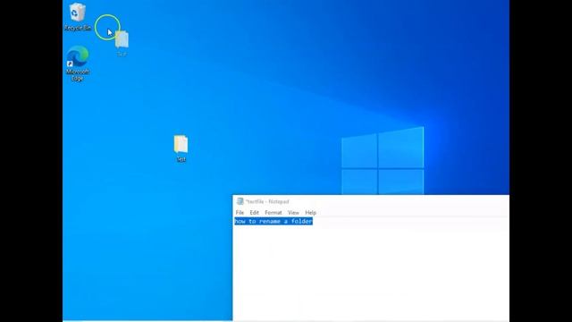 Windows 10 Folders - How To Rename A Folder смотреть онлайн