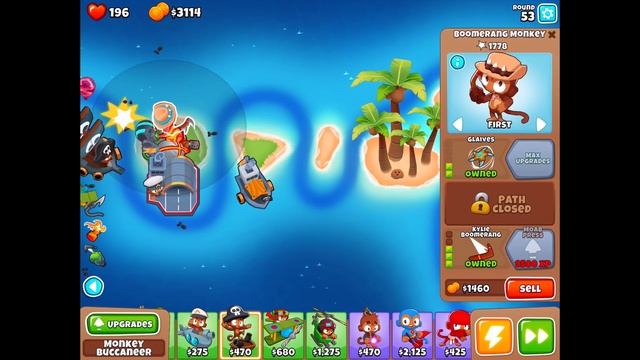 Bloons TD 6 Gameplay Walkthrough - Episode 7 - Bionic Boomerang! Boomerang Monkey! (iOS, Android) смотреть онлайн