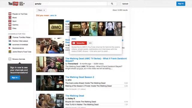 YouTube tests a channel card - 07/08/2013 смотреть онлайн