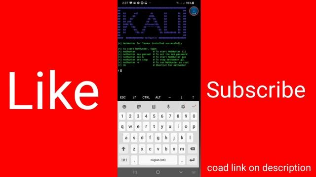 Kali Linux install on your all Android phone смотреть онлайн