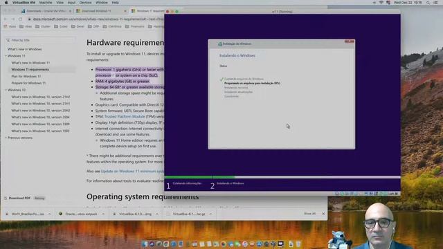 VM Windows 11 no Virtual Box em Mac OS. смотреть онлайн
