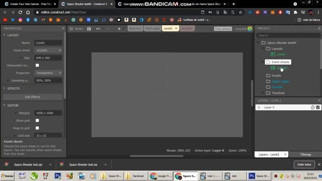 Tutorial Criando Game Space Shooter no Construct 3 Free - Parte 2 смотреть онлайн