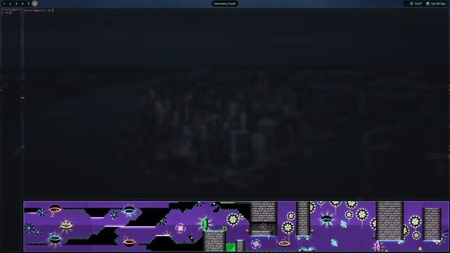 Geometry Dash on GNU/Linux with a tiling window manager смотреть онлайн