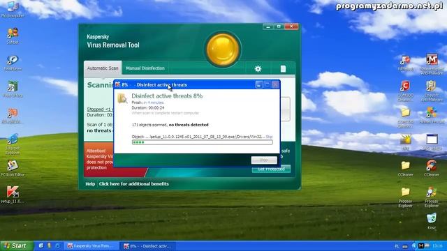 Test programu Kaspersky Virus Removal Tool смотреть онлайн