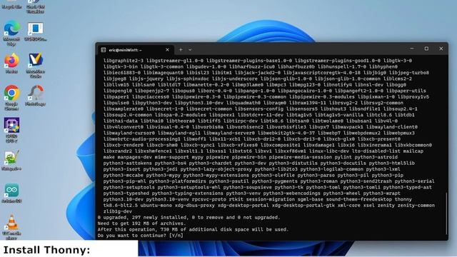 Install Thonny on Ubuntu on Windows WSL2 смотреть онлайн