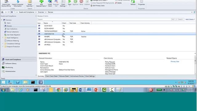 System Center Configuration Manager (SCCM) 2012 R2; USMT based In-Place Win7 to Win8 Migration смотреть онлайн