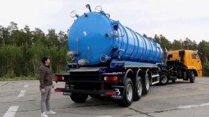 Полуприцеп-цистерна вакуумная ППЦВ-28ОД на базе КАМАЗ-65115