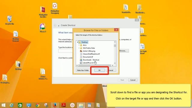 Windows 8.1 Help - Shortcut Icon on Desktop смотреть онлайн
