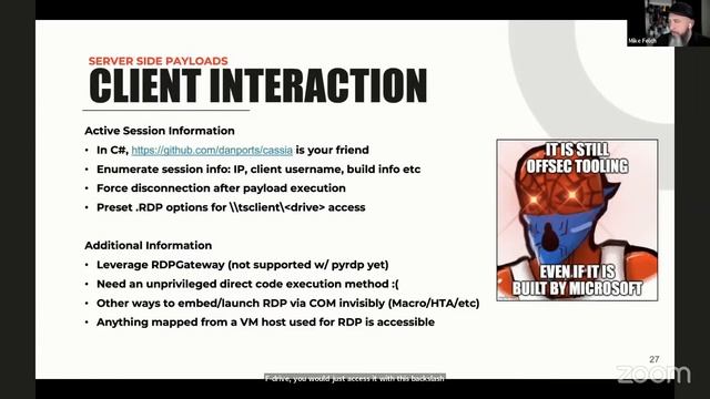 Rogue RDP: Bring Your Own Server | Mike Felch | 1-Hour смотреть онлайн