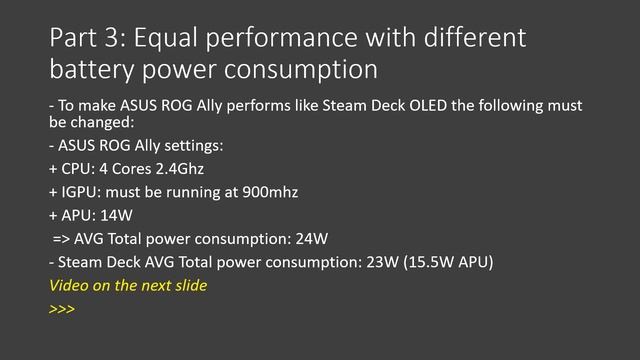 Efficiency test | ASUS ROG Ally (BIOS 336) Vs Steam Deck OLED (Windows - 2023 NOV driver) смотреть онлайн