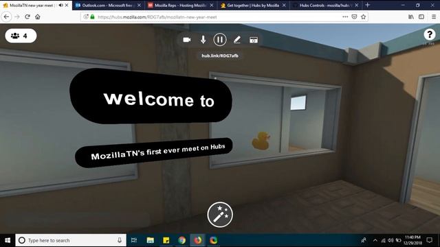 First ever meet of MozillaTN in Mozilla Hubs #NewYear_special смотреть онлайн