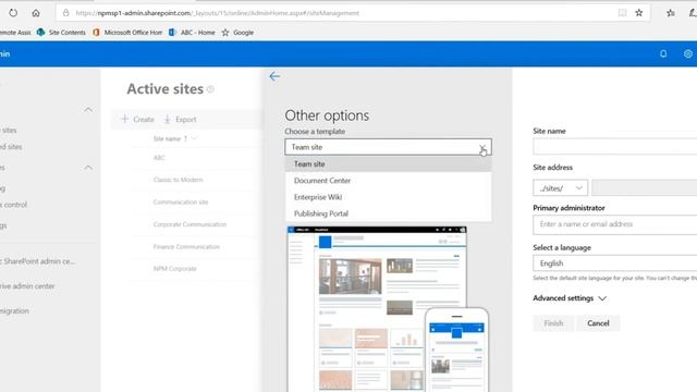 6 Create a Team site from SharePoint Admin without 365 Group смотреть онлайн