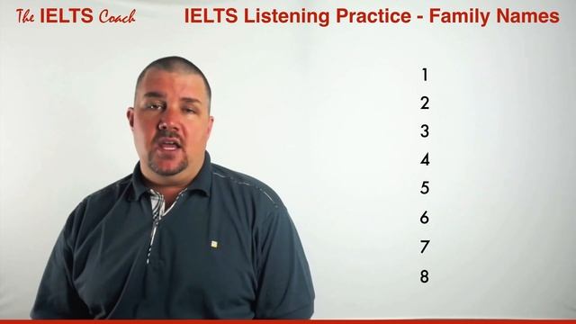 IELTS Listening Practice - Spelling Test - Family Names смотреть онлайн