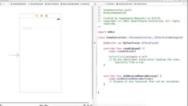 Swiftly Learn Swift for IOS - Dismiss Keyboard смотреть онлайн