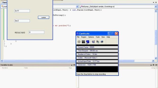 Suma de dos numeros en visual estudio 2008 windows form смотреть онлайн