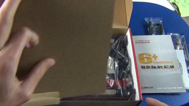 Biostar A780L3C2 - распаковка (unboxing) смотреть онлайн