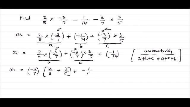 Find 2/5 x −3/7 − 1/14 − 3/7 x 3/5 смотреть онлайн