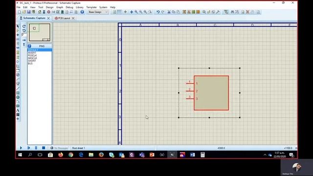 Designing a schematic for DC Power Jack in Proteus смотреть онлайн