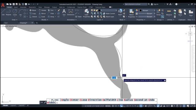 Basics of Polyline command in AutoCAD-Part2 #tracing using polyline in autocad смотреть онлайн