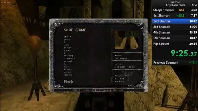 Gothic 1 Any% (no Oob) in 18:47 (Time with loads) смотреть онлайн
