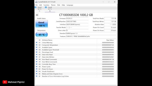 Crucial X8 Taşınabilir SSD İncelemesi - macOS ve Windows Testleri смотреть онлайн