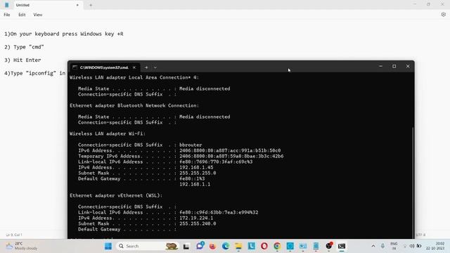 How to find local IP address of Windows 11 смотреть онлайн