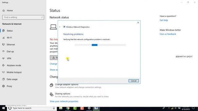 Wifi connected but no internet access in Windows 10 | Network Troubleshooter | Network Reset 10/8/7 смотреть онлайн
