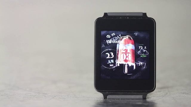 Ice Cream watch face for android wear quick review смотреть онлайн