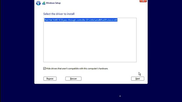 Windows 10 install steps for VirtIO based , Disk Setup and install walk thru -part1 смотреть онлайн