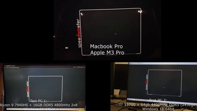 Macbook pro Apple M3 Pro Speedometer 2 0 test VS Windows PC смотреть онлайн