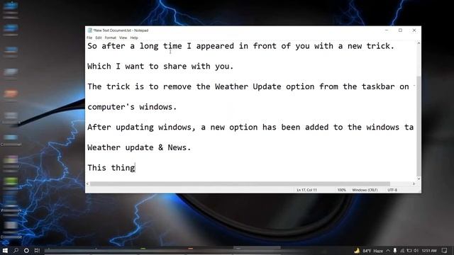 How to remove Weather & News Update option from taskbar in Windows 21H1 version. смотреть онлайн